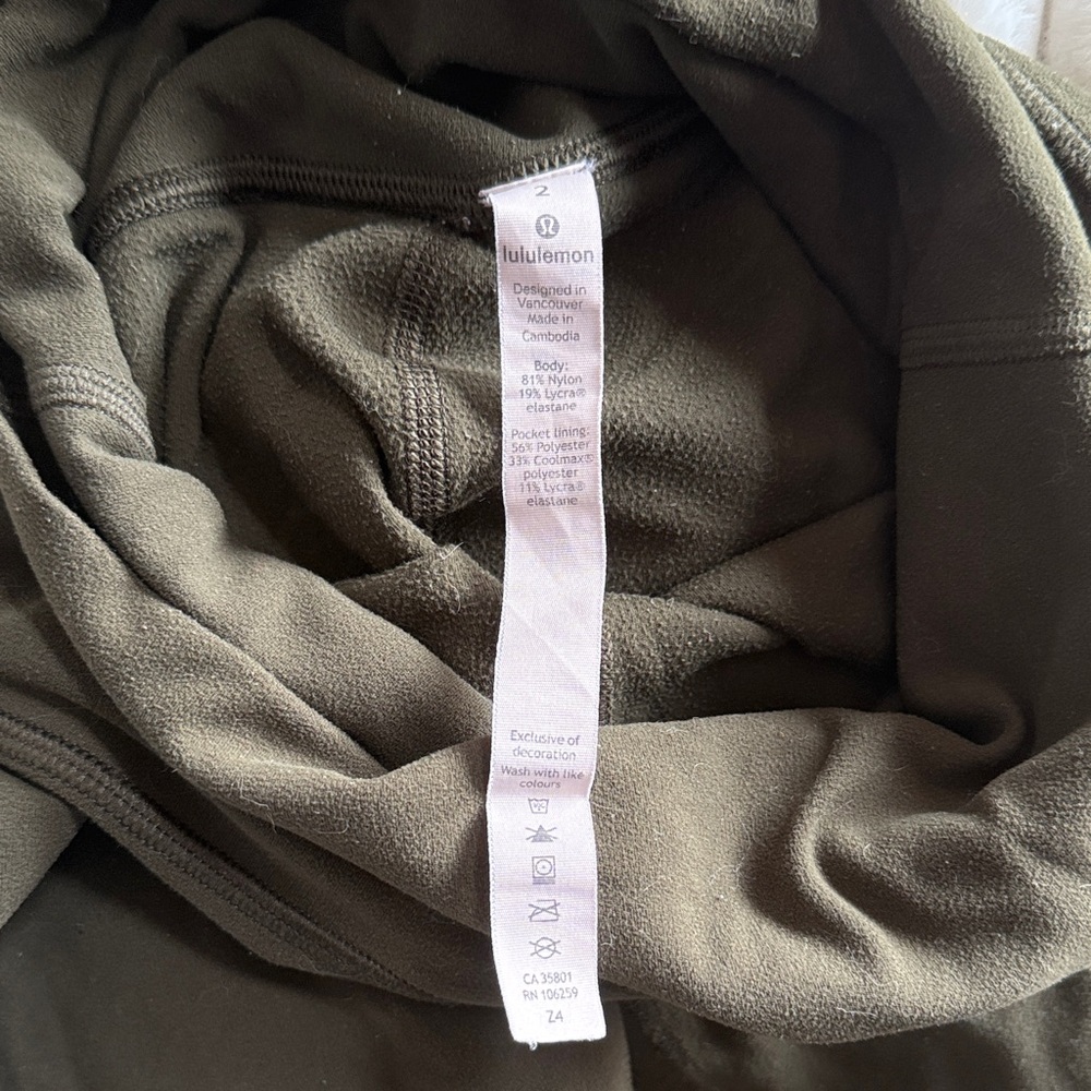 lululemon athletica Olive Green Leggings - Picture 3 of 3